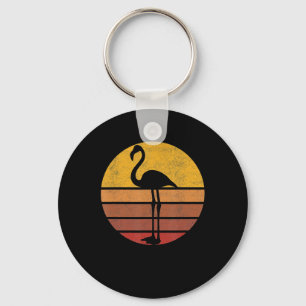 Llavero Flamencos Sunset Trendy Animal Silhouette Flaming