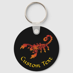Llavero Flames Scorpion Keychain