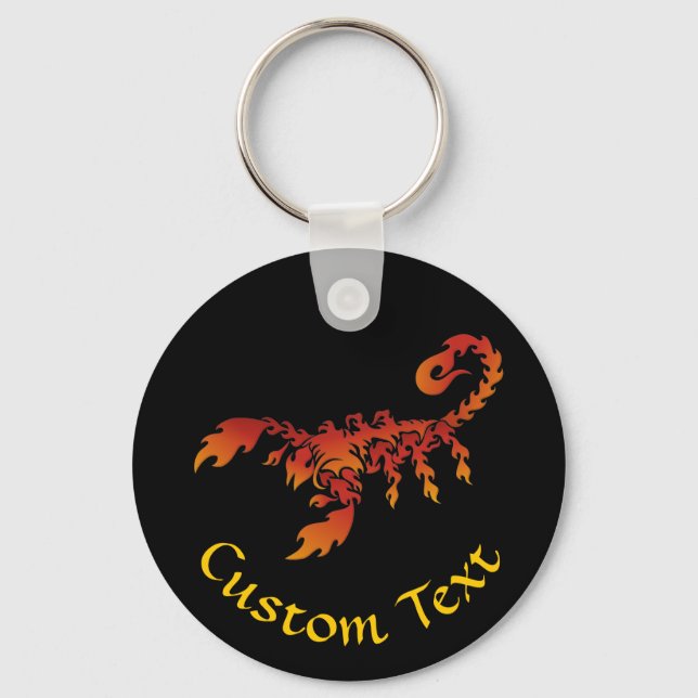 Llavero Flames Scorpion Keychain (Anverso)
