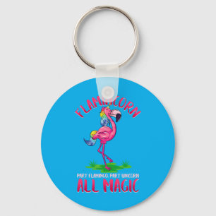 Llavero Flamincorn Parte Flamenco Parte Unicornio Animal M