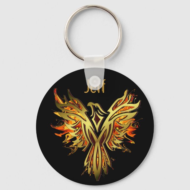 Llavero Flaming Phoenix Keychain (Anverso)