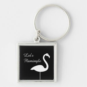 Llavero Flamingle Black Flamingo Keychain