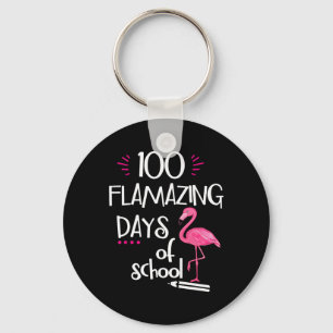 Llavero Flamingo 100 Flamantes Días Escolares