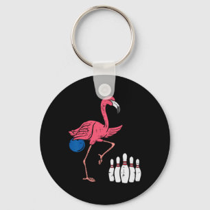 Llavero Flamingo Bowling Funny Sport Bowler Team