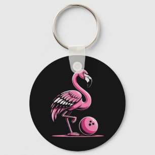 Llavero Flamingo Bowling Player Bowler