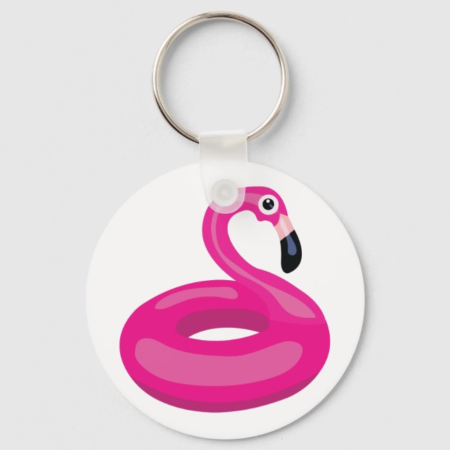 Llavero Flamingo Floatie (Anverso)