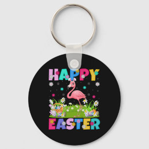 Llavero Flamingo Happy Easter Egt Hunt Bunny Ear Flamingo