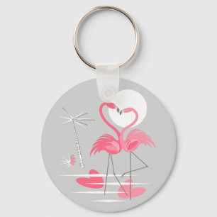 Llavero Flamingo Love keychain básico