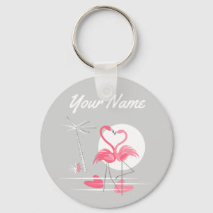 Llavero Flamingo Love Name keychain básico