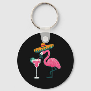 Llavero Flamingo mexicano Sombrero Cinco De Mayo Fiesta