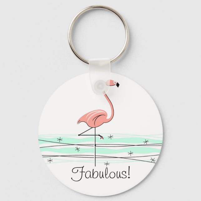 Llavero Flamingo Ocean "¡Fabuloso!" (Anverso)