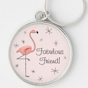Llavero Flamingo Pink 'Fabulous Friend!'
