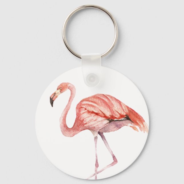 Llavero Flamingo rosa (Anverso)
