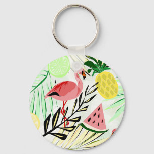 Llavero Flamingo rosa, fruta