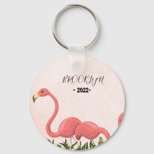 Llavero Flamingo rosa moderno