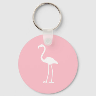 Llavero Flamingo rosa y blanco