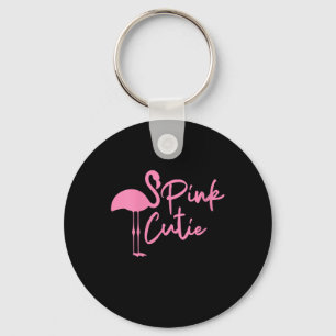 Llavero Flamingo rosado de las mujeres cutas   Tasa rosa  