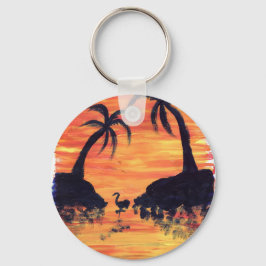 Llavero Flamingo Sunset