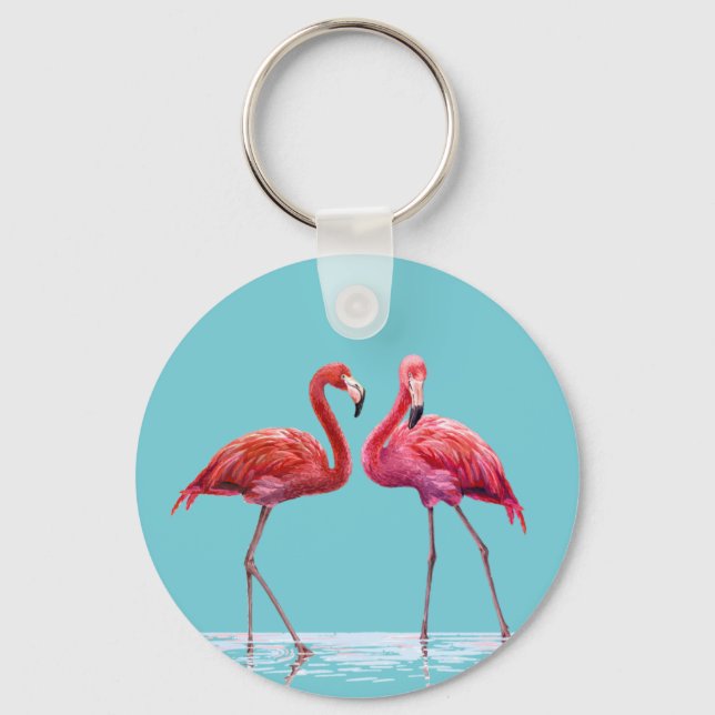 Llavero Flamingos Keychain (Anverso)