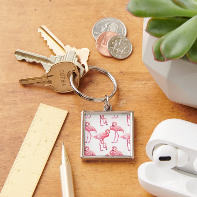 Llavero Flamingos Keychain (Escritorio )