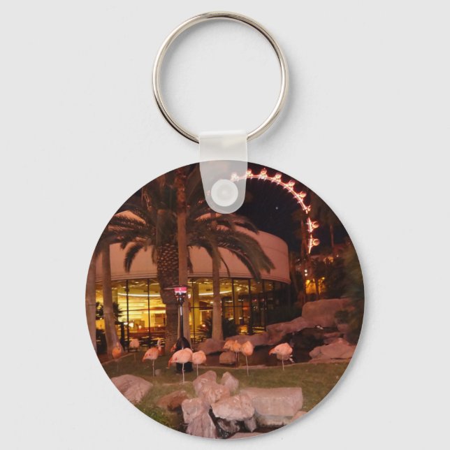 Llavero Flamingos, Las Vegas Keychain (Anverso)