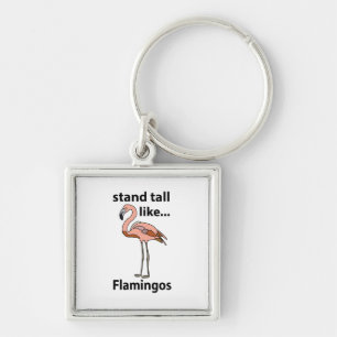 Llavero Flamingos Se Mantienen Erguidos Como Flamingos Fla