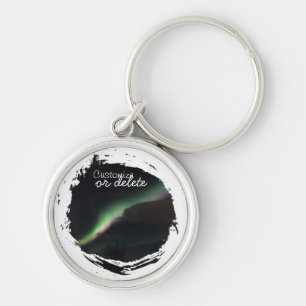 Llavero Flámula de Borealis de la aurora del ABS