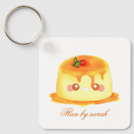 Llavero Flan Española De Caramelo Suave Y Cremosa