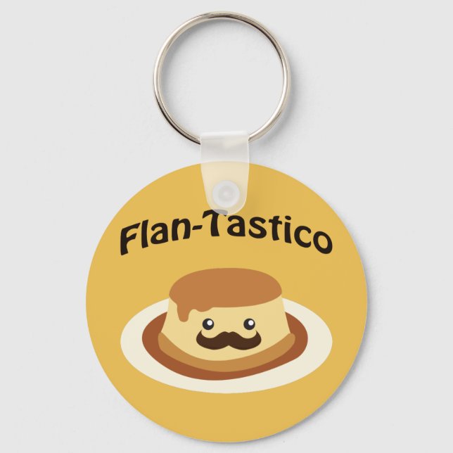 Llavero ¡Flan-Tastico! Cute Flan (Anverso)