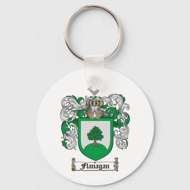 LLAVERO FLANAGAN FAMILIAR CREST - FLANAGAN COAT OF ARMS (Anverso)