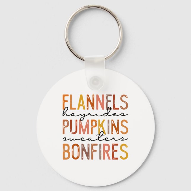 Llavero Flandes Hayriders Bonfire Pumpkins Leopard Fall (Anverso)