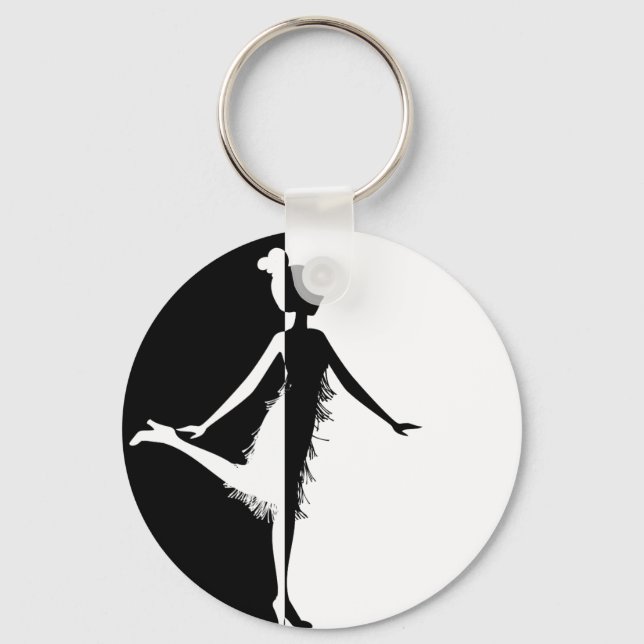 Llavero Flapper Silhouette (Anverso)
