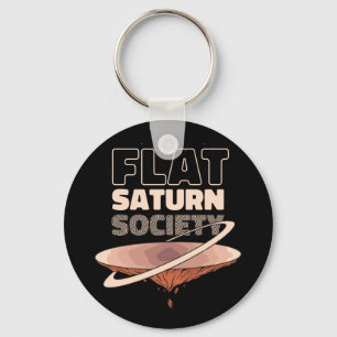Llavero Flat Saturn Society - Diseño Científico