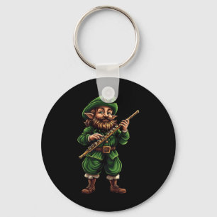 Llavero Flauta duende divertido día de San Patricio música
