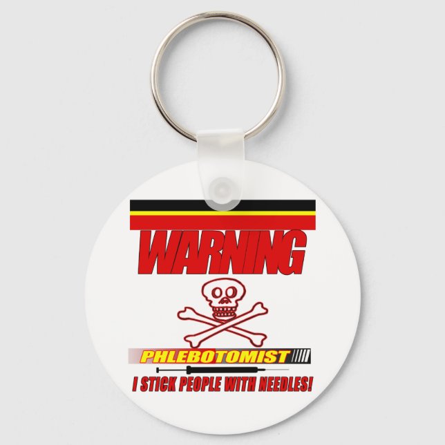 LLAVERO FLEBOTOMISTA DE ADVERTENCIA - ATACO A PERSONAS CON (Anverso)