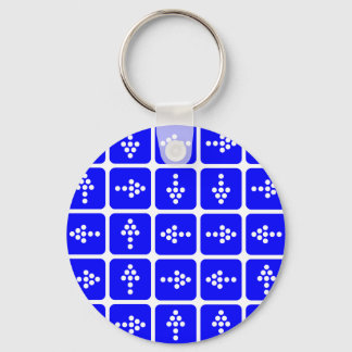 Llavero Flecha cuadrada azul