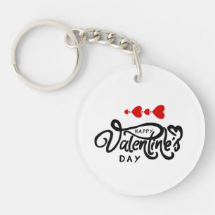 Llavero Flecha Cupido Corazón Rojo Feliz Día de San Valent