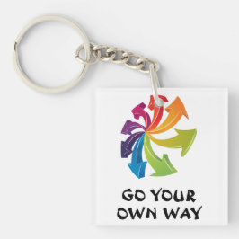 Llavero Flechas de arcoiris - Ve a tu propio camino