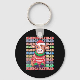 Llavero Fleece Feliz Navidad - Cuidada vaca de navidad - g