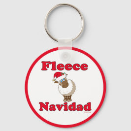 Llavero Fleece Navidad: Hogar y Auto: Cadena de teclas