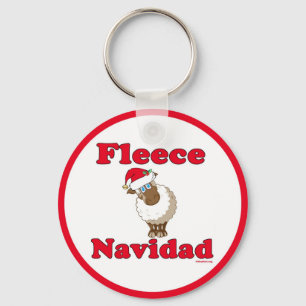 Llavero Fleece Navidad: Inicio y Auto:Llavero