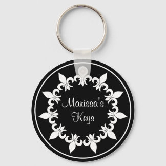 Llavero Fleur de Lis Ebony Keychain