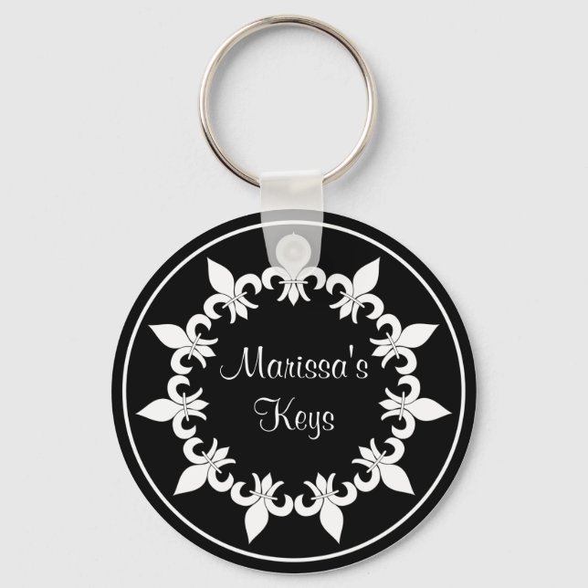 Llavero Fleur de Lis Ebony Keychain (Anverso)