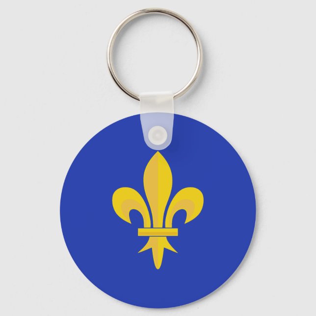 Llavero Fleur de Lis en Royal Blue Keychain (Anverso)