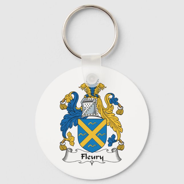 Llavero Fleury Family Crest (Anverso)