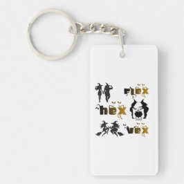 Llavero Flex. Hex. Vex. Body Positive & Diverse Witches