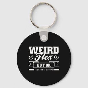 Llavero Flex Pero OK Ehlers Danlos Black White Zebra Stri