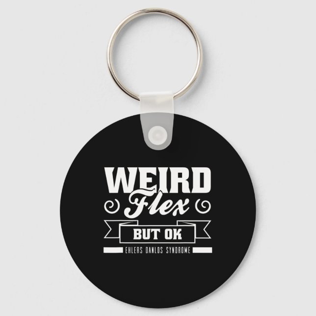 Llavero Flex Pero OK Ehlers Danlos Black White Zebra Stri (Anverso)