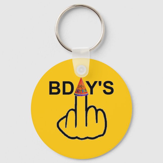 Llavero Flip de cumpleaños de la cadena de claves (Anverso)