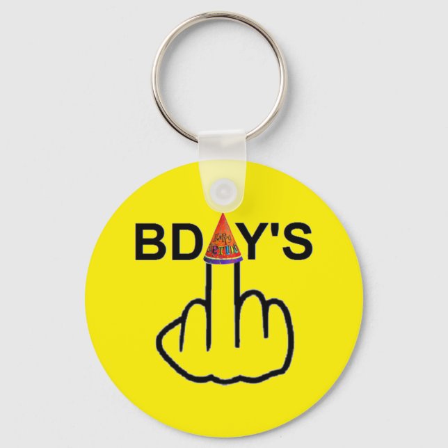 Llavero Flip de cumpleaños de la cadena de claves (Anverso)